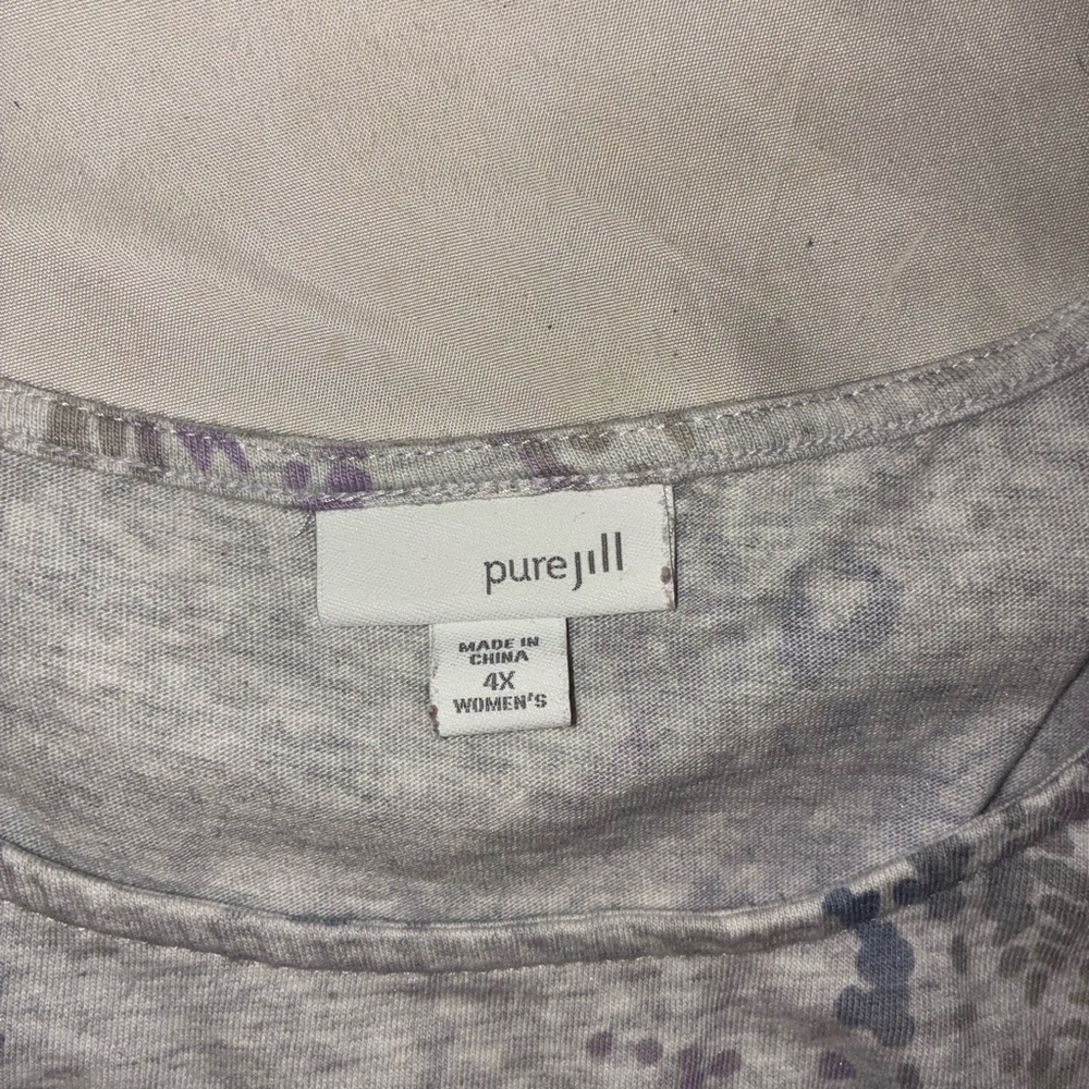 J. Jill Bundle of Floral Patterned Women's Tops - Gray and Blue - Picture 4 of 7